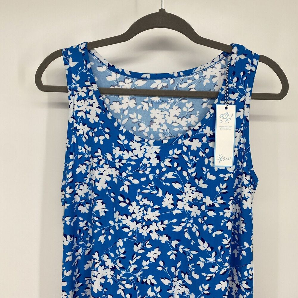 NWT Draper James Women's Ruffle Nightie in Blue Shadow Floral- Size S/M - Picture 5 of 6